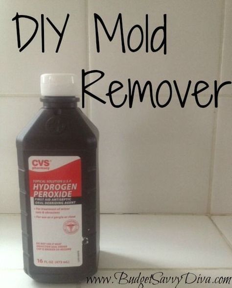 DIY Mold Remover 1/2 cup hydrogen peroxide and 1 cup water in spray ...